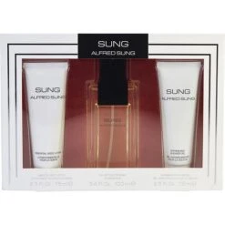 Sung Eau De Toilette Spray 3.4 Oz & Body Lotion 2.5 Oz & Shower Gel 2.5 Oz