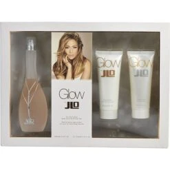 Glow Eau De Toilette Spray 3.4 Oz & Body Lotion 2.5 Oz & Shower Gel 2.5 Oz