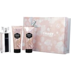 Tracy Eau De Parfum Spray 2.5 Oz (New Bottle Design) & Body Lotion 3.4 Oz & Shower Gel 3.4 Oz
