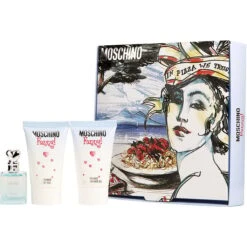 Moschino Funny! Eau De Toilette 0.13 Oz Mini & Body Gel 0.8 Oz & Shower Gel 0.8 Oz