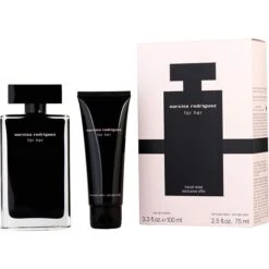 Narciso Rodriguez Eau De Toilette Spray 3.3 Oz & Body Lotion 2.5 Oz (Travel Offer)