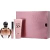 Pure Xs Eau De Parfum Spray 2.7 Oz & Body Lotion 3.4 Oz & Eau De Parfum Spray 0.33 Oz Mini