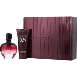 Black Xs Eau De Parfum Spray 2.7 Oz (New Packaging) & Body Lotion 3.4 Oz