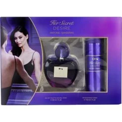 Her Secret Desire Eau De Toilette Spray 2.7 Oz & Deodorant Spray 5.1 Oz