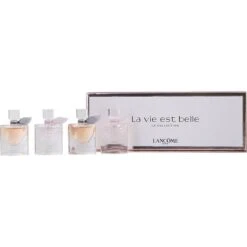 Lancome Variety 4 Piece Mini Variety With 2 X La Vie Est Belle & 2 X La Vie Est Belle Flowers Of Happiness And All Are Eau De Parfum Spray 0.13 Oz Mini