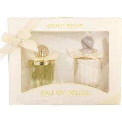 Women'Secret Eau My Delice Eau De Toilette Spray 3.4 Oz & Body Lotion 6.7 Oz