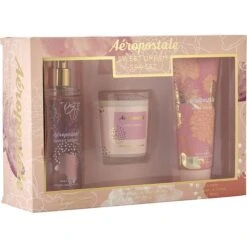 Aeropostale Sweet Dream Body Mist 3.4 Oz & Body Lotion 3 Oz & Candle